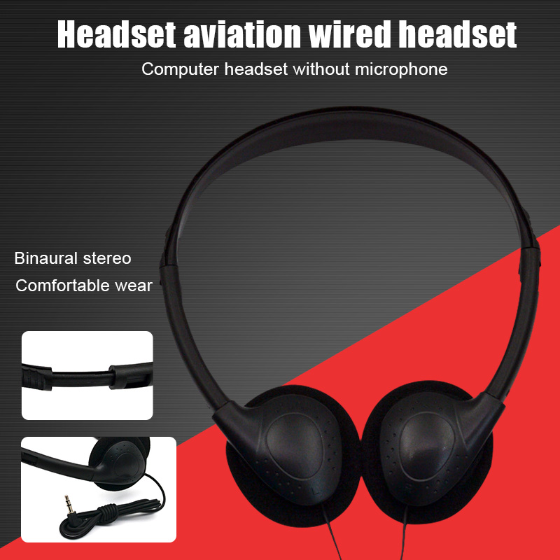 Headmounted Computer Headset No Microphone Noise Canceling Sports MP3
