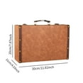 thumbnail image 5 of Caja de madera retro europea para guardar maquillaje de escritorio, elegante tesoro de madera. Caqui, 5 of 5