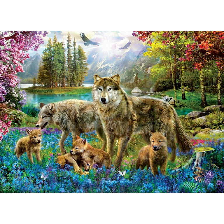 Wolf Lake Fantasy by Jan Patrik 500-Piece Puzzle 