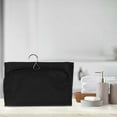 thumbnail image 5 of Unique Bargains 1 Pc Foldable Hanging Solid Makeup Bag Canvas Black, 5 of 5