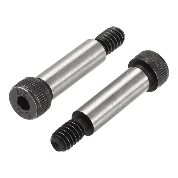 Unique Bargains Alloy Steel Socket Head Shoulder Bolts, 1'x5/16' Shoulder, 1/4-20 Thread, 6 Pack