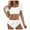 a59-White, variant on KPOPLK Bathing Suit for Women's Bikini Sets Two Piece Swimsuit Sporty Mid Rise Scoop Neck Adjustable Spaghetti Straps(M,Black)
