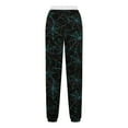 thumbnail image 4 of Teissuly Nouvelle Arrivée Pantalon de Survêtement pour Femmes Mode Halloween Toile d'Araignée Imprimée Taille Élastique Cordon de Serrage Bas Resserré Pantalon Décontracté à la Cheville avec Poches, Taille P-2TG, 4 of 5