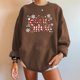 thumbnail image 4 of Puntoco - Sudadera de forro polar de manga larga con cuello redondo suelto para mujer Puntoco Puntoco-5993, 4 of 8