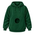 thumbnail image 2 of Womens Dog Pouch Hoodie with Kangaroo Pocket Oversized Pet Carrier Sweatshirts Animal Holder Animal Holder Pullovers, 2 of 5