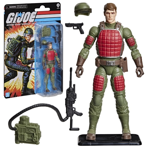 G.I. Joe Classified Series Retro Cardback Anthony "Flash" Gambello, 6 inch Action Figure