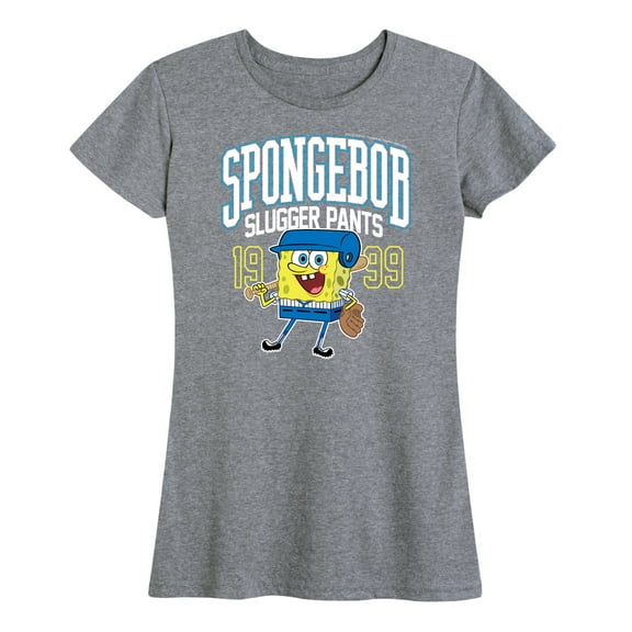 SpongeBob SquarePants - SpongeBob Slugger Pants - Women's Short Sleeve Graphic T-Shirt