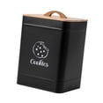 thumbnail image 4 of jifeng Pot à Biscuits Boîte de Rangement pour Cuisson Récipient de Stockage Alimentaire pour Farine Café Garde-Manger Noir, 4 of 9