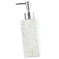 thumbnail image 1 of Dispensador de jabón líquido y loción, botella de lujo de 350 ml, para baños, hoteles y cocinas. Blanco Impreso Punteado, 1 of 6