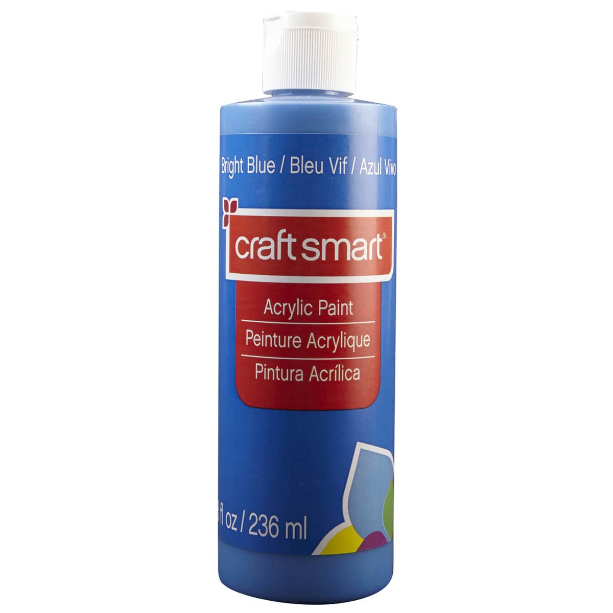 Craft Smart 8oz. Bright Blue Acrylic Paint - Non-Toxic Paint for Drawing, Painting, Art & Crafts Supplies - Bulk 8 Pack