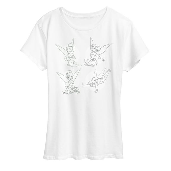 Tinker Bell - Tinker Bell Pose Grid - Ladies Short Sleeve Classic Fit Tee