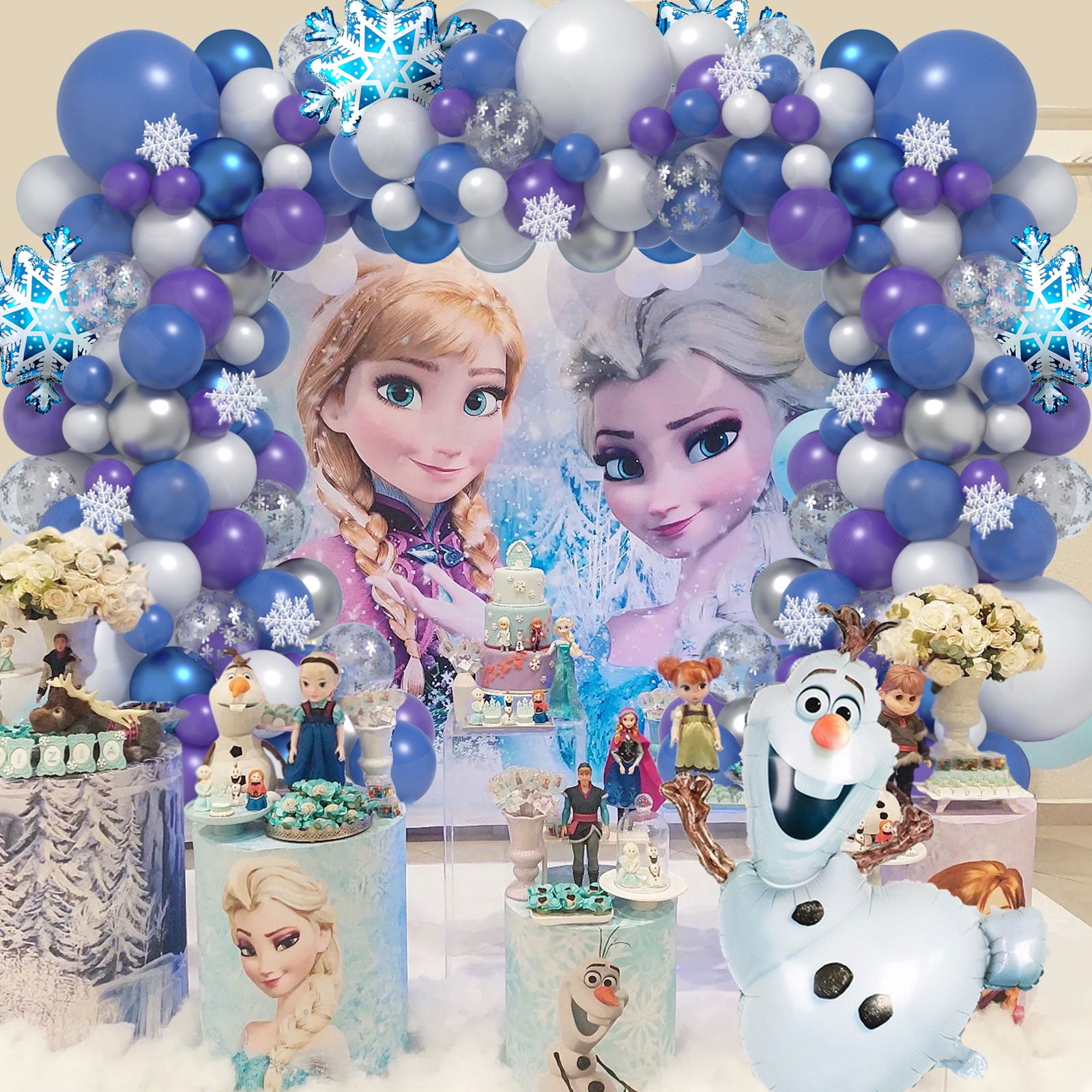 Frozen Balloon Garland Kit 12Ft - Frozen Balloon Arch, Winter Onederland  Party - Frozen Birthday Party, Frozen Party Decor, Frozen Balloons