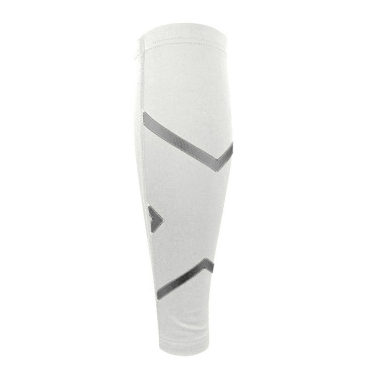 yuehao accessories calf compression sleeve leg performance support shin  splint & calf pain relief socks white l 