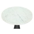 thumbnail image 3 of ZUO Tim Modern Iron Marble and MDF Side Table in White and Gray, 3 of 5
