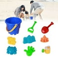 thumbnail image 1 of 9Pcs Plastic Beach Toys Sand Toy Bathing Playing Sand Set for Children., 1 of 6