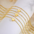 thumbnail image 6 of Turandoss 14K Gold Filled Dainty Charm Heartlayered Name Link Bracelet for Women Letter A-Z Jewelry Personalized Birthday Gift for Women Her, 6 of 8