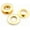 Gold, variant on Metal Push Snap Together Grommet Flat Surface Snap Rings Eyelet O-Rings Purse Loop Easy Installation Pack of 4 (11mm (7/16"), Gunmetal Black)