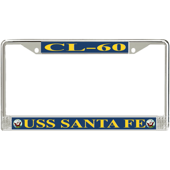 USS Santa Fe CL-60 License Plate Frame