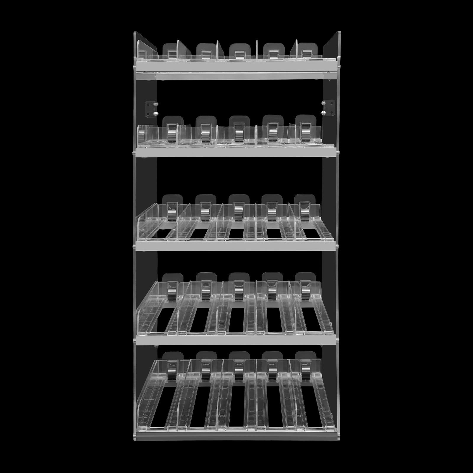 DUYIWAA 5 Tiers Automatic Cigarette Pusher Tray Clear Cigarette Display Holder Case For Retail Store