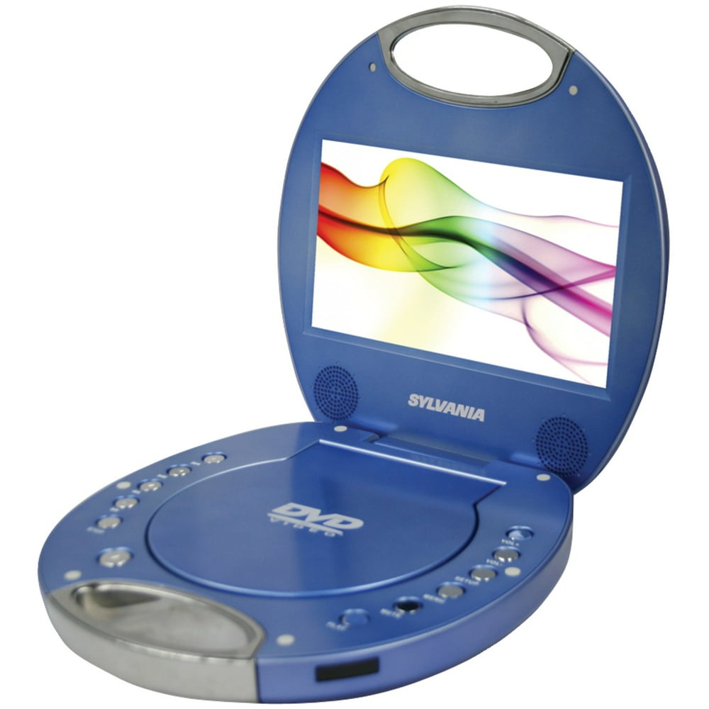 Sylvania 7" Portable DVD Player with Integrated Handle, SDVD7046Blue