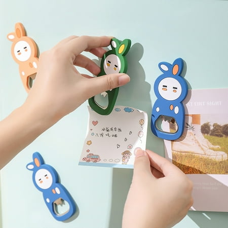 

Bcloud Bottle Opener Eye-catching Cartoon Shape Plastic Magnetic Sticker Beer Whiskey Opener for Home