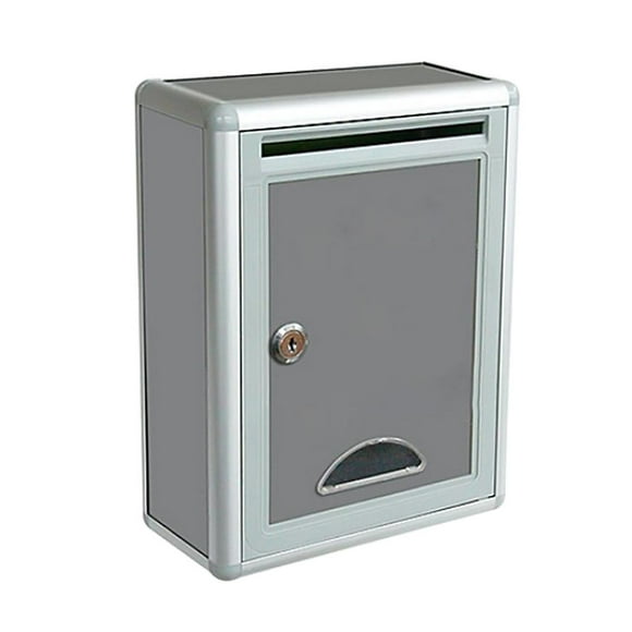 Wall-Mount Outdoor Locking Mailbox Letter Box Suggestion Newspaper Box