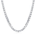 thumbnail image 1 of Mens 6.5 Thick Heavy Solid Franco Square Chain Link Necklace for Men Greek Key Design for Men .925 Sterling Silver 20 Inch Made In Italy, 1 of 5