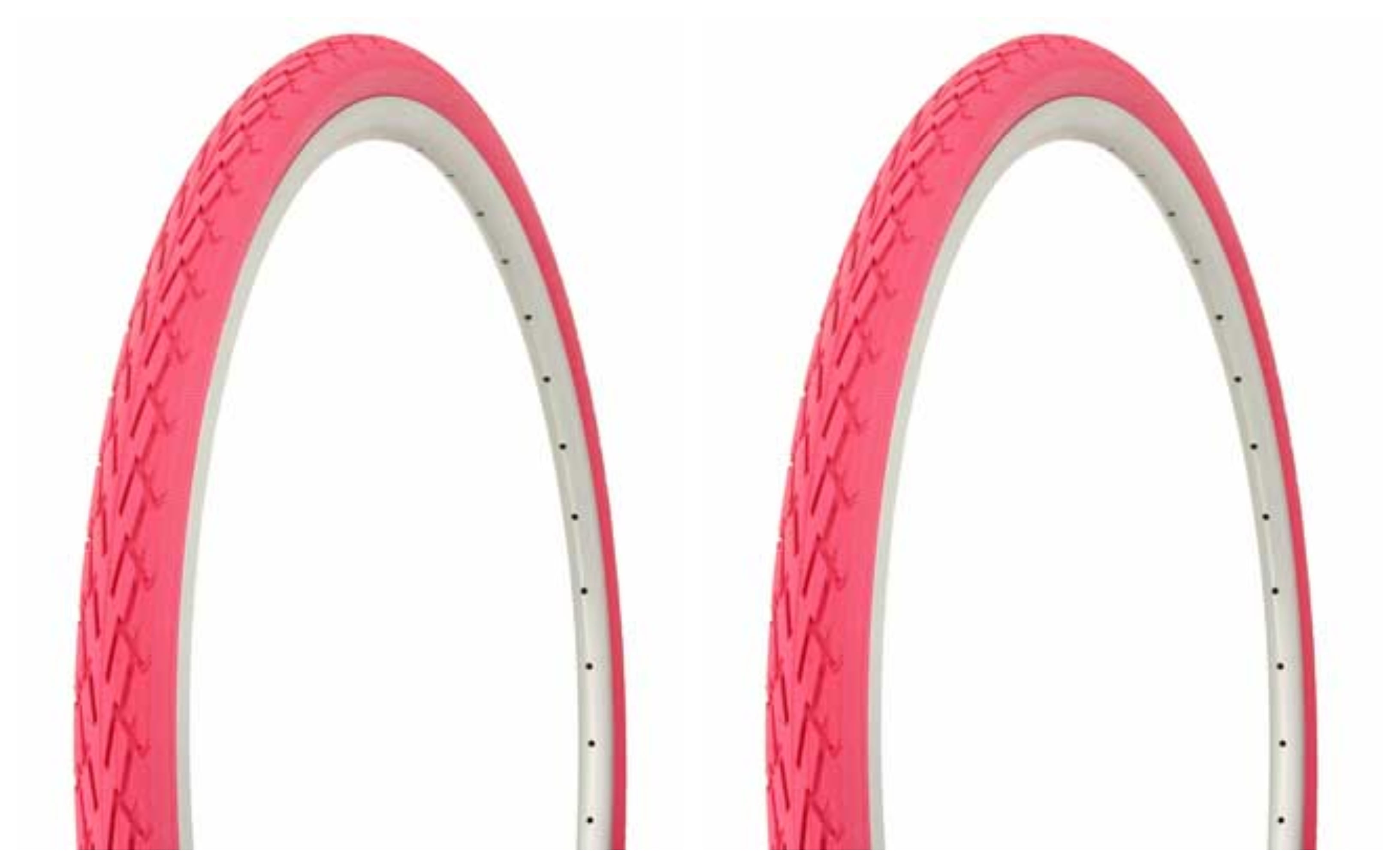 Tire set. 2 Tires. Two Tires Duro 700 x 35c Pink/Pink Side Wall DB7044. Bicycle Tires, bike