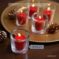 thumbnail image 4 of Hosley Set of 24, Clear Chunky Thick Glass Votive/Tealight (Wax or LED) Candle Holders- 2.4" High, 4 of 7