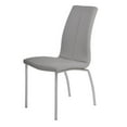 thumbnail image 5 of Milan Becker 36.6" Curved-Back Side Chairs in Gray/Chrome (Set of 4), 5 of 9