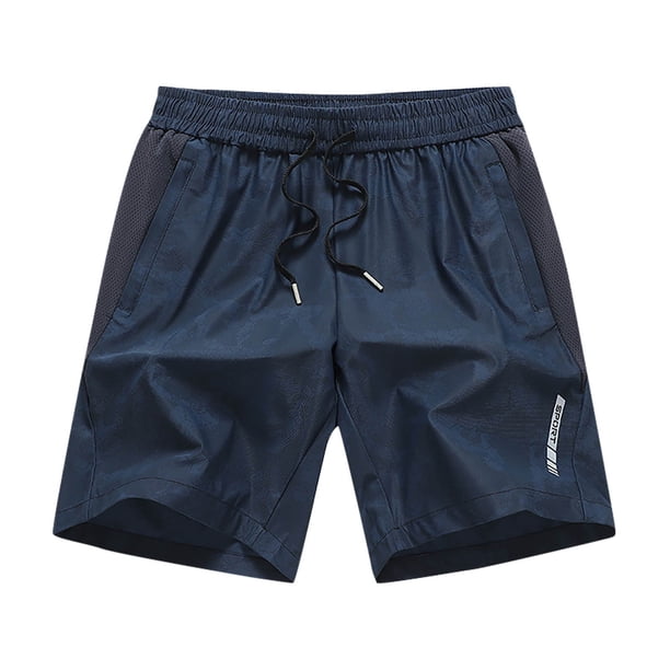 Pantalones Cortos Deportivos de los Hombres con Cordón de Bolsillo Cintura Elástica, Ligero Y Cómodo Pantalones Cortos de los Hombres Casual