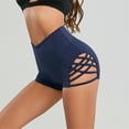 thumbnail image 6 of High Waist Tight Yoga Shorts Women's Side Cross Large Hollow Sexy Fitness Pole Dance Sports Shorts, 6 of 6