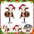thumbnail image 2 of Christmas Chicken Outdoor Decorations, Christmas Yard Sign with Stakes, Cat Animal Garden Stakes Yard Art for Ground Yard Lawn Porch Sidewalk Xmas Winter Holiday Decorations, 2 of 7