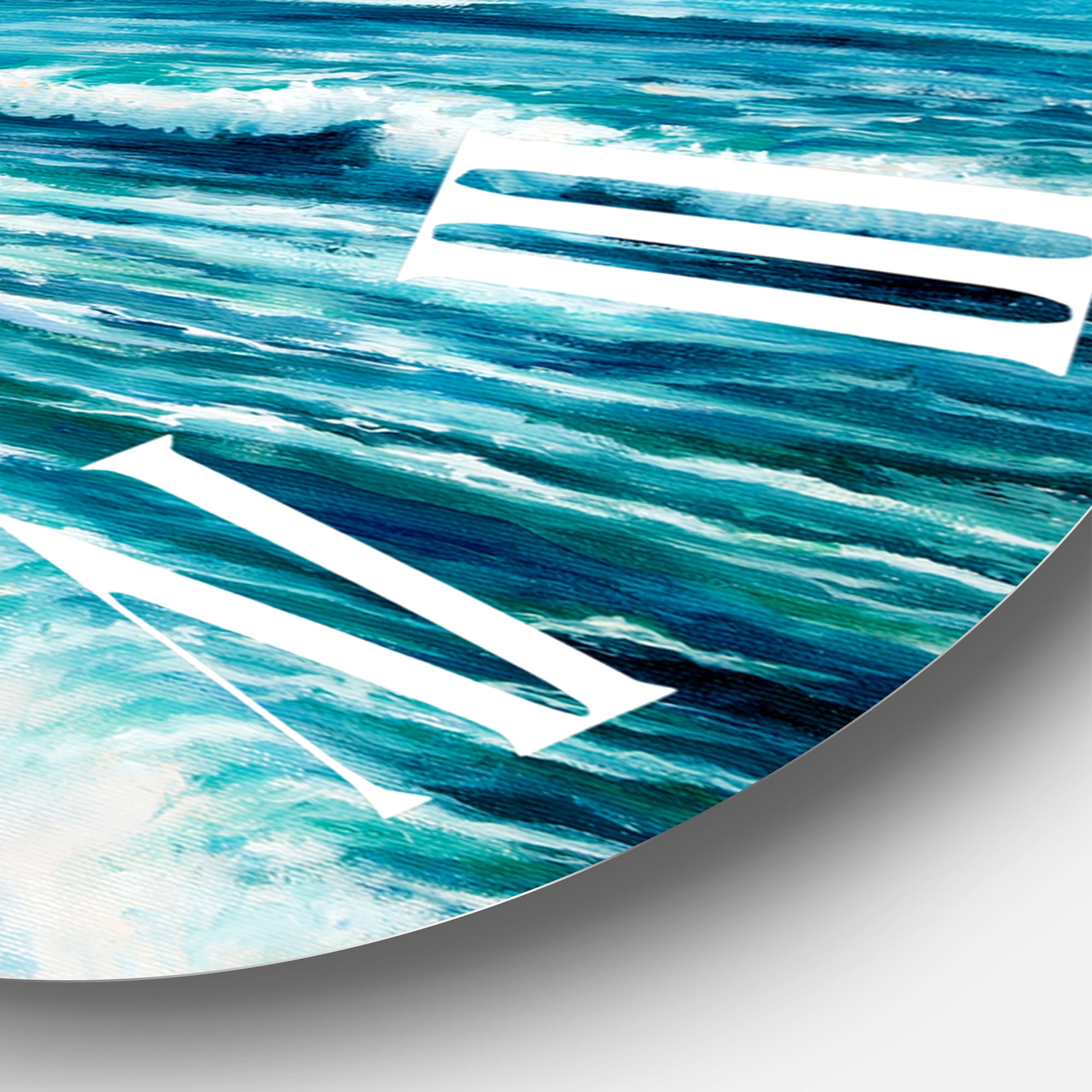 Designart 1 in Coastal Wall Clock