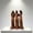 D, variant on Sisters by My Side, Celebrates Friendships Two Sisters Sculpture, Hand-Painted Resin Figurine, Sister Gifts for Women, Best Friend Birthday Gifts, Friendship Day Sister Statue (A)