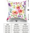 thumbnail image 6 of Spring Pillow Covers 18×18 Inch Set of 2 Colorful Floral Seasonal Decorative Indoor Throw Pillow Covers Cushion Cover for Spring Summer Home Decor Bedroom Living Room Couch Sofa Bed, 6 of 6