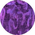 thumbnail image 1 of Ahgly Company Indoor Round Persian Pink Bohemian Area Rugs, 3' Round, 1 of 4