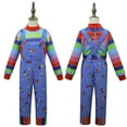 thumbnail image 2 of Rongking Horror Doll Costume Jumpsuit Set for Child, Girls M, 2 of 7