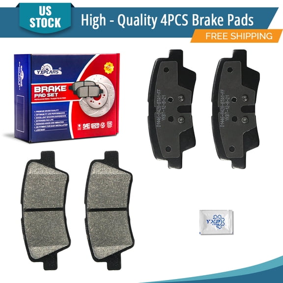 YXPCARS Rear Ceramic Brake Pads (D1446), Brake Pads Set for Kia Forte Forte Koup Forte5 2014-2016 All Models