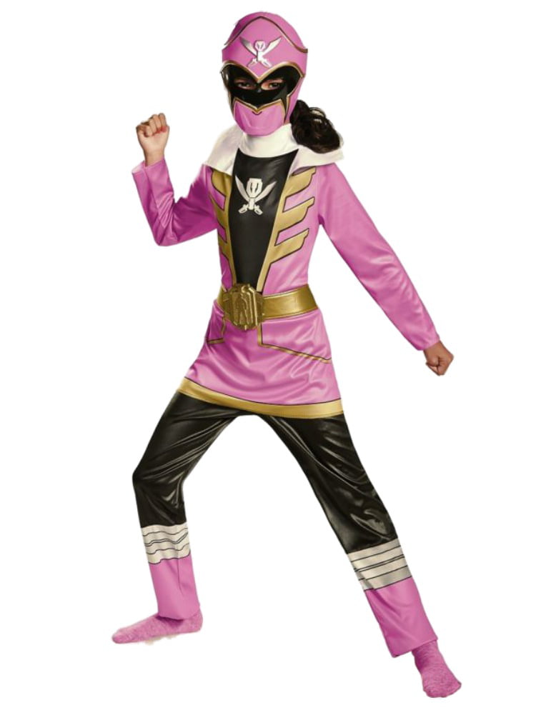 Power Rangers Megaforce Pink Ranger Deluxe Child Costume Size 4-6 Small New 