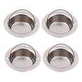 thumbnail image 1 of Toystoory Colador de desagüe para fregadero de cocina de 4 piezas, mano de obra fina, red de filtro de drenaje, fácil de limpiar, cesta grande de acero Accesorios de baño Numero 3 Toystoory HA027460-03, 1 of 1