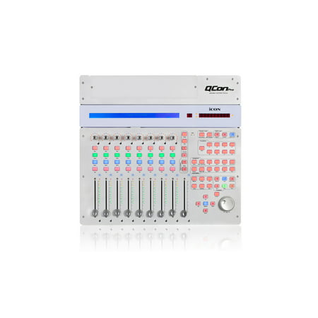 Icon Qcon Pro 8-fader DAW USB MIDI Control Surface with Cubase LE (Best Control Surface For Cubase)
