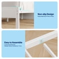 thumbnail image 6 of Greenstell King LED Bed Frame with Headboard Storage - Charging Station,Off White, 6 of 8