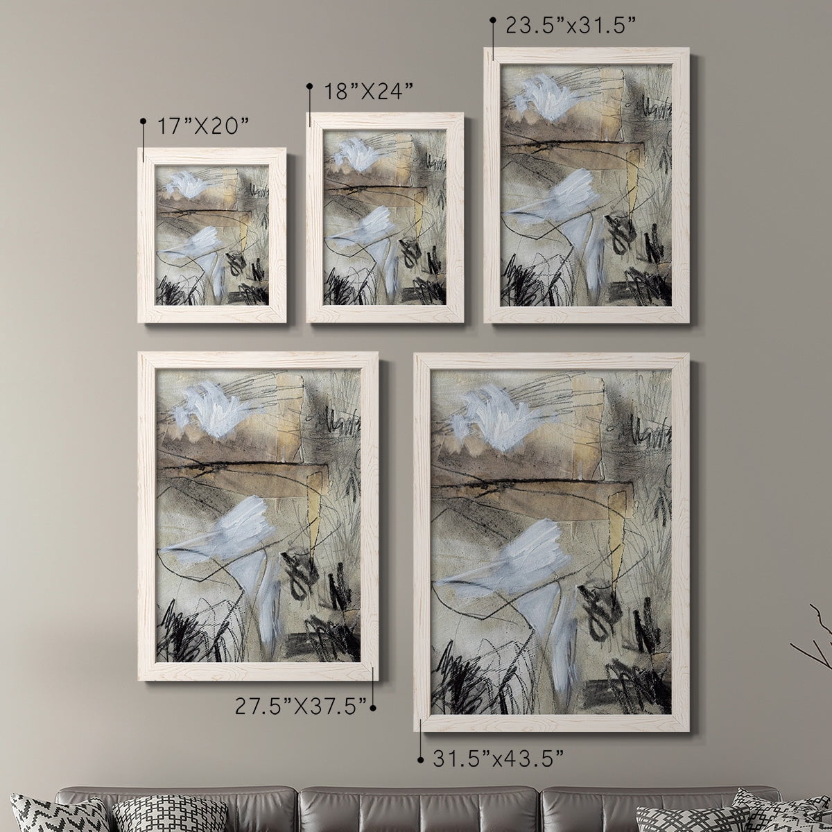 Masked Notes I - Premium Framed Canvas 2 Piece Set - Ready to Hang