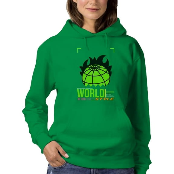 Abstract Planet Rave Style  Hoodie Women -Image by Shutterstock, Female Small
