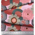 thumbnail image 2 of Soimoi Rayon Crepe Fabric Flower Artistic Decor Fabric Printed Yard 46 Inch Wide, 2 of 3