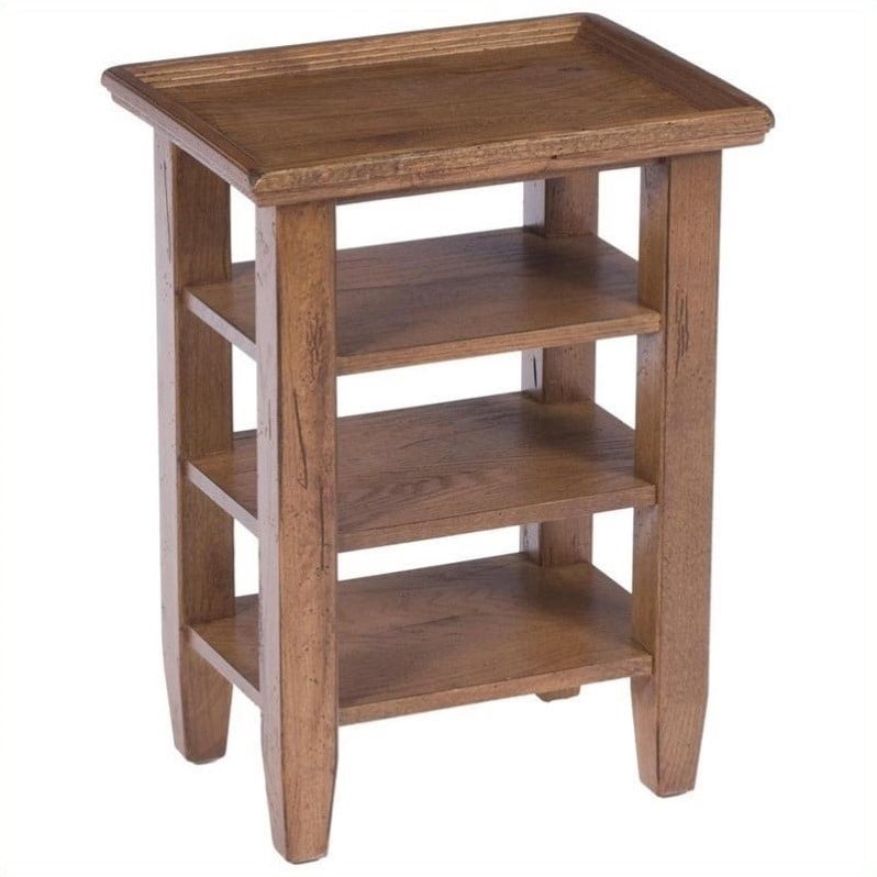 Broyhill Attic Heirlooms Rustic Oak 3 Shelf Accessory Table - Walmart