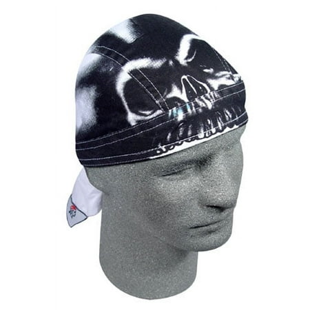 Zanheadgear Zsg031 100% Cotton Road Hog Flydanna Bandanna, Airbrushed Skull