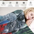 thumbnail image 3 of Orinice Parrot Blankets Throw Super Soft Warm Plush Fluffy Lightweight Cozy Fuzzy Blankets for Children Teens, Young Girls Or Adult for Couch Bed Sofa  40x50in, 3 of 6