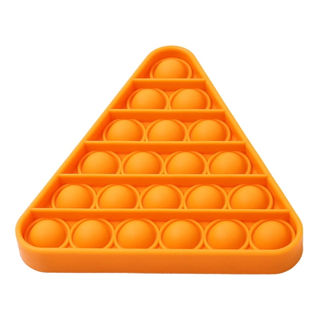 Juguete Triangular De Burbujas De Empuje, Juguete Sensorial De Silicona Para Aliviar El Estrés, Juego De Mesa De Rompecabezas, Juguete Para Adultos, Niños, Regalos De Fiesta De Cumpleaños Speravity FN006429-00